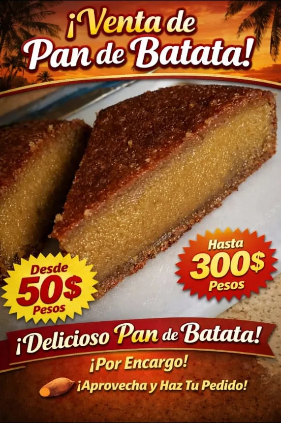 Pan de Batata — Afiche promocional, creado por una participante del taller con IA