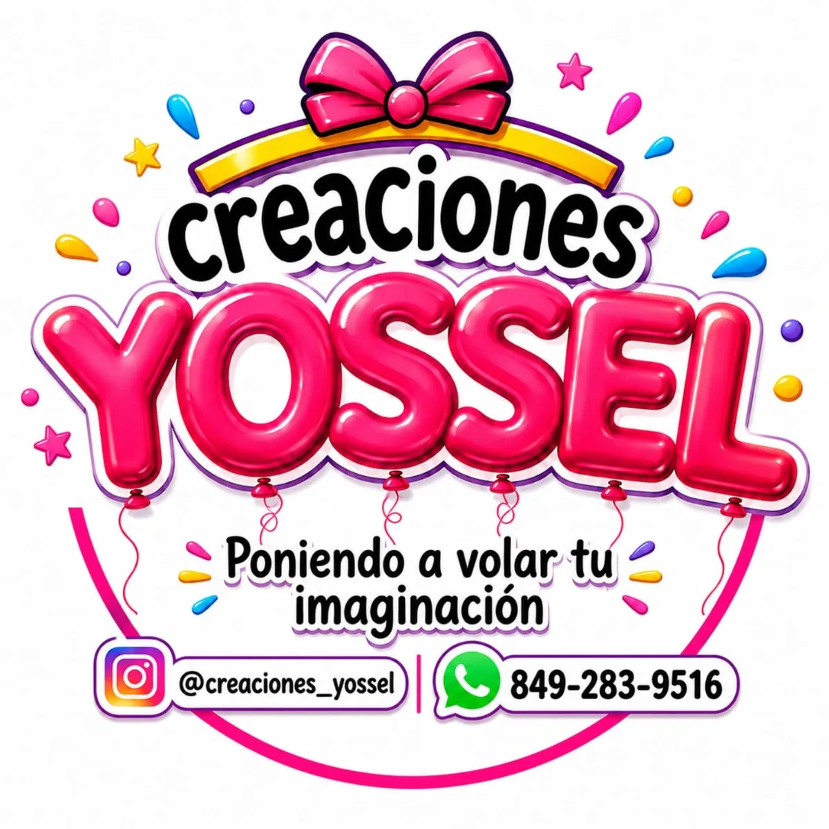 Creaciones Yossel — Logo de la marca, creado por una participante del taller con IA